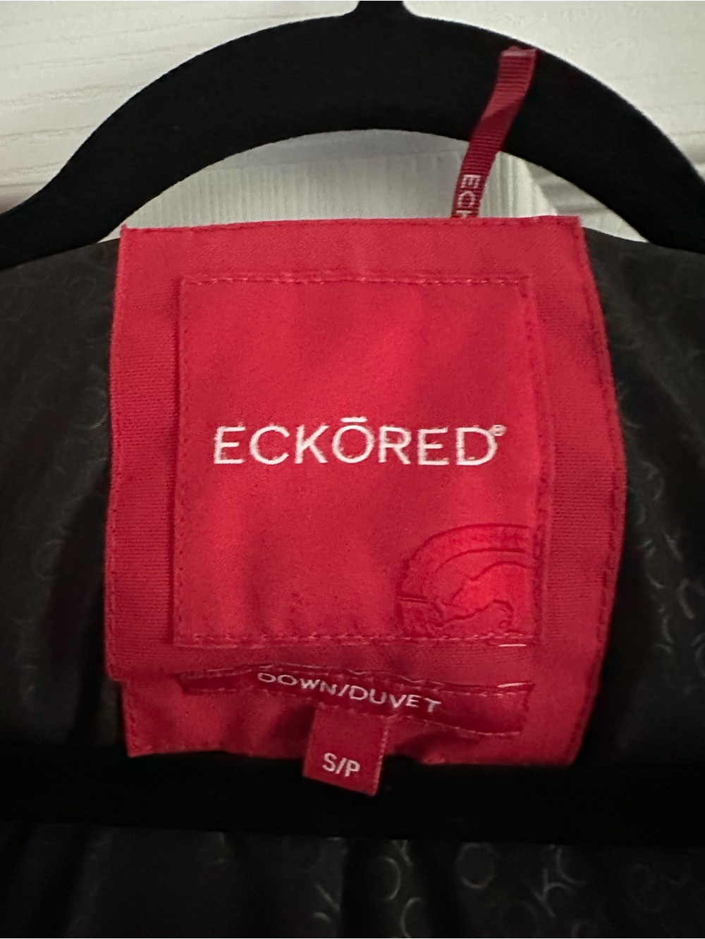 Size S Eckored Women’s Down Winter Parka Coat Red Hooded Jacket - Picture 9 of 10